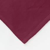 Burgundy und Gold Queen Tiara Throw Fleecedecke (Ecke)