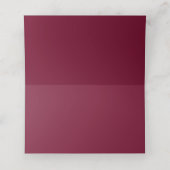 Burgundy und Gold Wedding Folding Platzkarte (Innenseite Aufgefaltet)