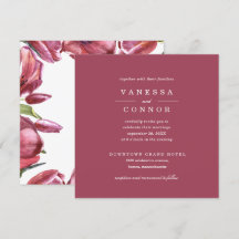 Burgundy und Poppies Classic Boho Floral Wedding