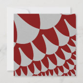 Burgundy und Silver Scales Einladung (Vorderseite)
