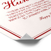 Burgundy Valentine Bridal Shower Ring Game Poster (Ecke)