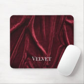 Burgundy Velvet Drapes Mousepad (Mit Mouse)