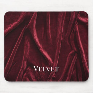 Burgundy Velvet Drapes Mousepad