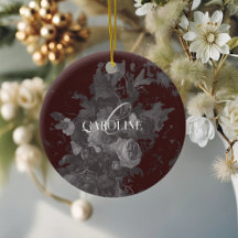 Burgundy Vintag Floral Still Life Stilvoll