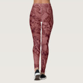 "Burgundy Vintag Lace" Leggings (Rückseite)