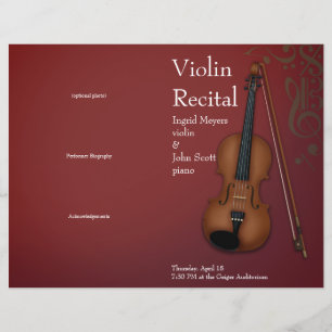 Burgundy Viola Gefolgtes Rahmenprogramm