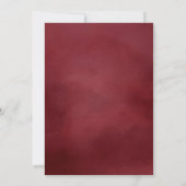 Burgundy Watercolor Arch Foto Abschluss Ankündigung (Rückseite)