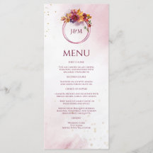 Burgundy Watercolor Fall Bouquet Elegante Hochzeit