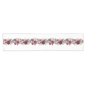 Burgundy Watercolor Florals Kurzer Tischläufer (Horizontal)