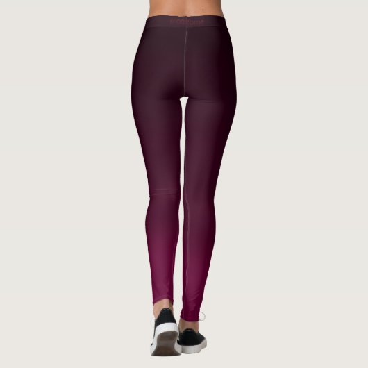 Burgundy Waves Leggings (Rückseite)