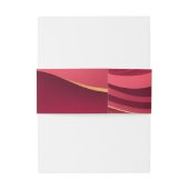 Burgundy Wedding  Einladungsbanderole (Rückseitenbeispiel)