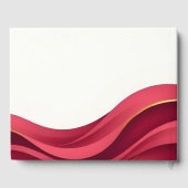 Burgundy Wedding Gästebuch (Rückseite)