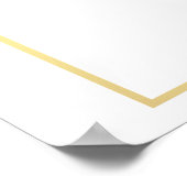 Burgundy Wedding Guest Book Alternative Poster (Ecke)