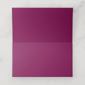 Burgundy Wedding Platzkarte (Innenseite Aufgefaltet)