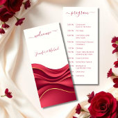 Burgundy Wedding Programm