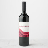 Burgundy Weinetikett (Vorderseite)