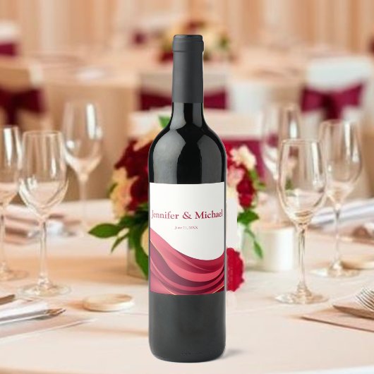 Burgundy Weinetikett