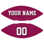 BURGUNDY WEISS UND BLACK Custom Football (Paneele)