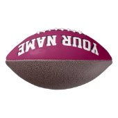 BURGUNDY WEISS UND BLACK Custom Football (Gedreht 90)