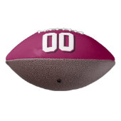 BURGUNDY WEISS UND BLACK Custom Football (Gedreht 270)