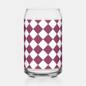 Burgundy White Checker Diamond Pattern Dosenglas (Links)