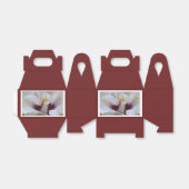 Burgundy White Rose Gift Geschenkschachtel (Ungefaltet)