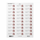 Burgundy Wildblume Floral Wedding Address (Vorne)