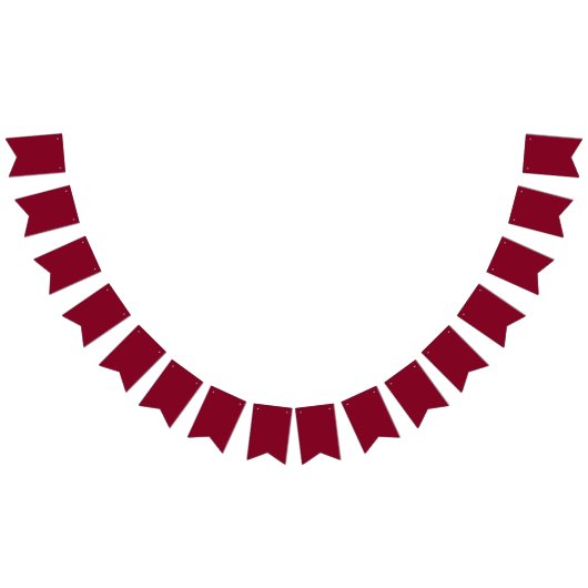 Burgundy Wimpelkette (Alle)