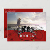 Burgundy Wine Deep Red YOUR Foto Ankündigungspostkarte (Vorne/Hinten)