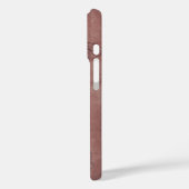 Burgundy Wine Grapevine Monogram Case-Mate iPhone Hülle (Rückseite / Links)