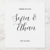 Burgundy Wine Sangria Forest Green Weinetikett (Einzelnes Label)