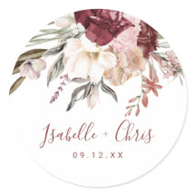 Burgundy Wine Wildblume Wedding