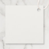 Burgundy Winter Elegance Wedding Geschenkanhänger (Rückseite)