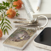 Burhinus oedicnemus schlüsselanhänger (Vorderseite rechts)