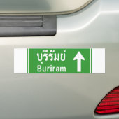 Buriram Ahead ⚠ Thai Highway Traffic ⚠ Autoaufkleber (Auf Auto)