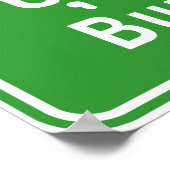 Buriram Ahead ⚠ Thai Highway Traffic ⚠ Poster (Ecke)