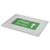 Buriram Ahead ⚠ Thai Highway Traffic ⚠ Schneidebrett (Ecke)