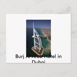 Burj Al Arab Hotel in Dubai Postkarte