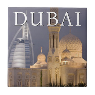 Burj al Arab   Moschee am Abend Dubai Fliese