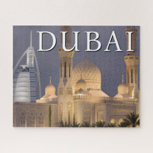 Burj al Arab   Moschee am Abend Dubai Puzzle