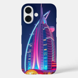 Burj Al Arab Night View Iconic Dubai Skyline Mobi iPhone 16 Hülle