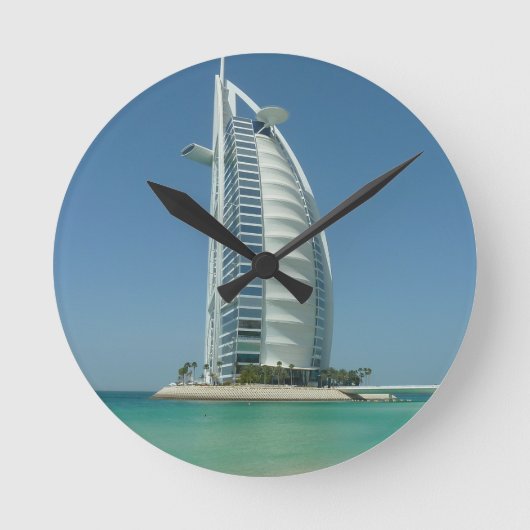 Burj Al Arab Runde Wanduhr (Vorderseite)