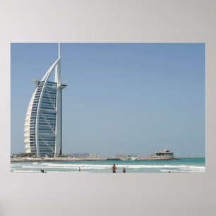 Burj Al Arab von Sunset Beach, Dubai Poster