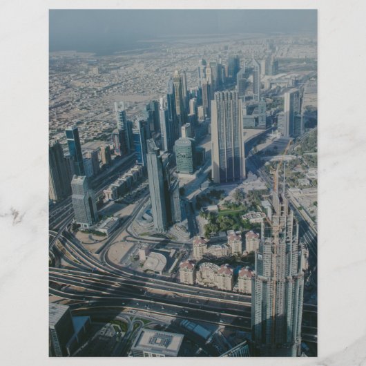Burj Khalifa Ansicht, Dubai Flyer (Vorne)