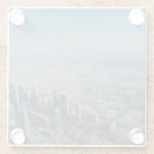 Burj Khalifa Ansicht, Dubai Glasuntersetzer (Rückseite)