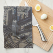 Burj Khalifa Ansicht, Dubai Handtuch (Viertel Falte)