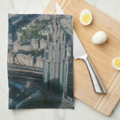 Burj Khalifa Ansicht, Dubai Küchentuch (Viertel Falte)