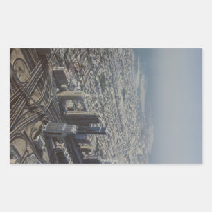 Burj Khalifa Ansicht, Dubai Rechteckiger Aufkleber