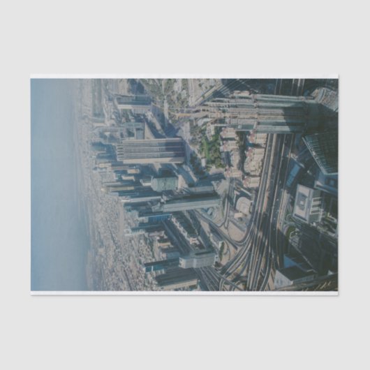 Burj Khalifa Ansicht, Dubai Seidenpapier (Vorderseite)