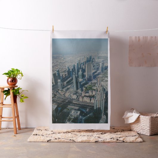 Burj Khalifa Ansicht, Dubai Stoff (Beispiel)